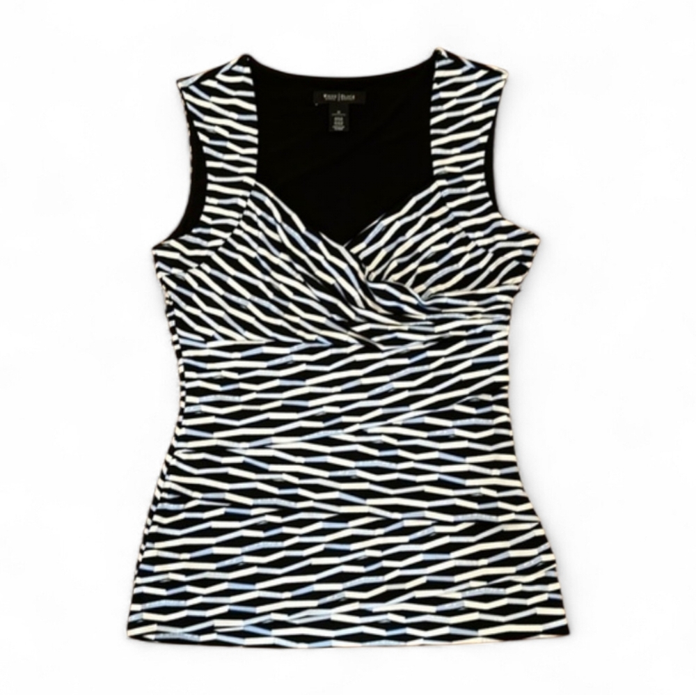 WHBM MULTI COLOR STRETCH SLERVELESS TOP SIZE SMALL